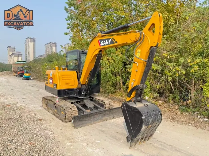 Competitive price used Sany SY55C compact excavator wel