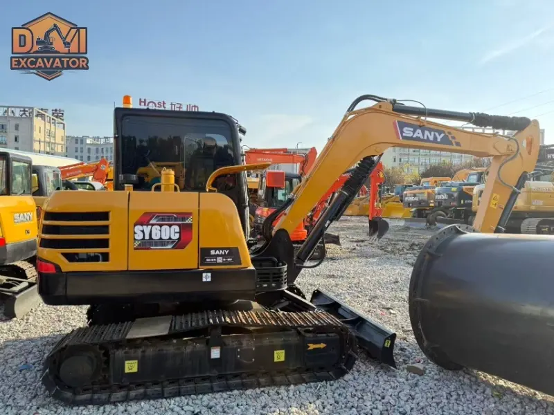 Good condition used Sany SY60C mini hydraulic excavator