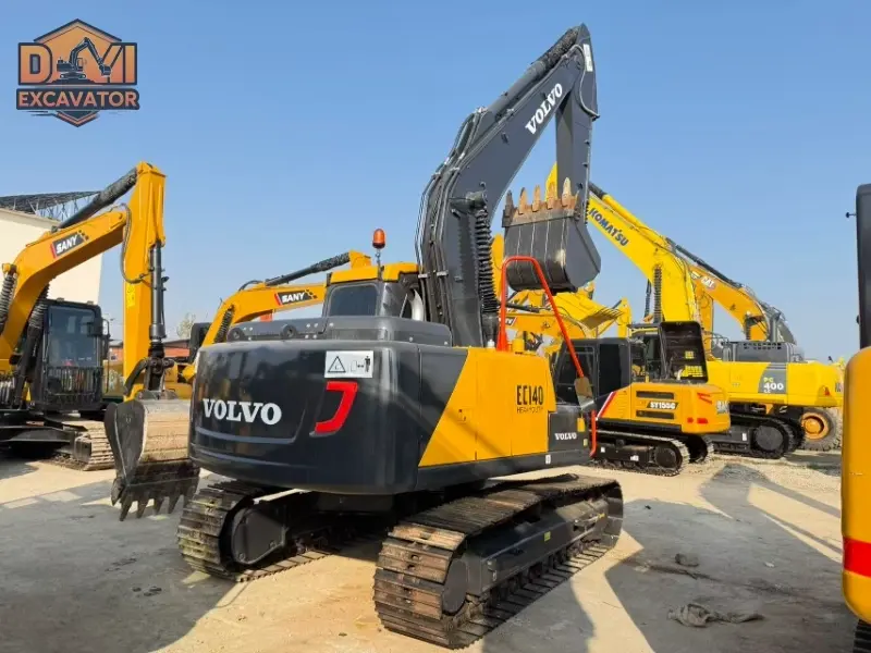 Good condition used Volvo EC140 excavator durable crawler construction equipment