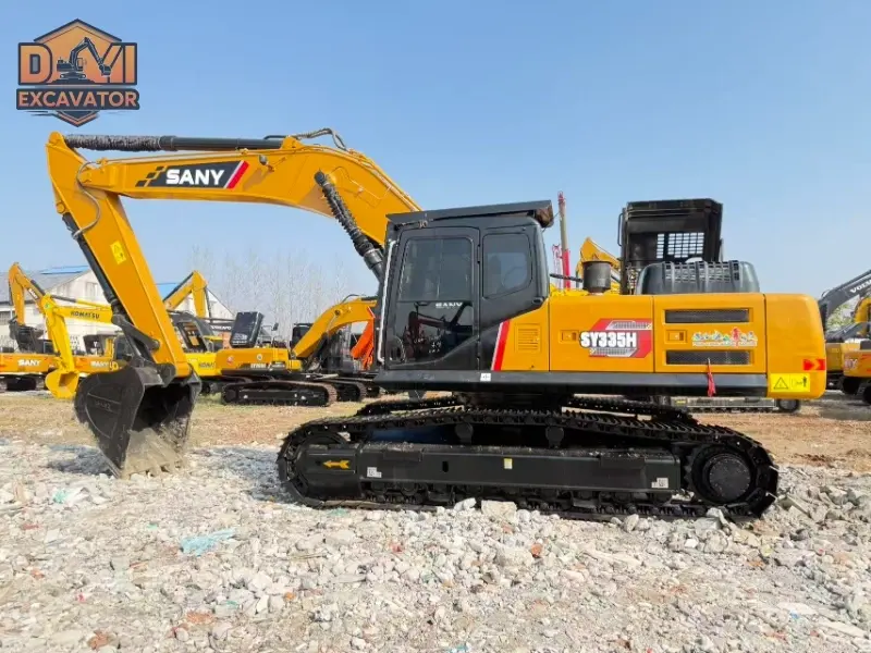 High performance used Sany SY335H excavator heavy crawler construction machine