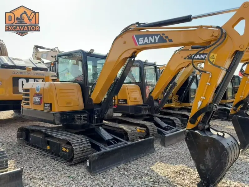 High-quality used Sany SY55C excavator durable engine