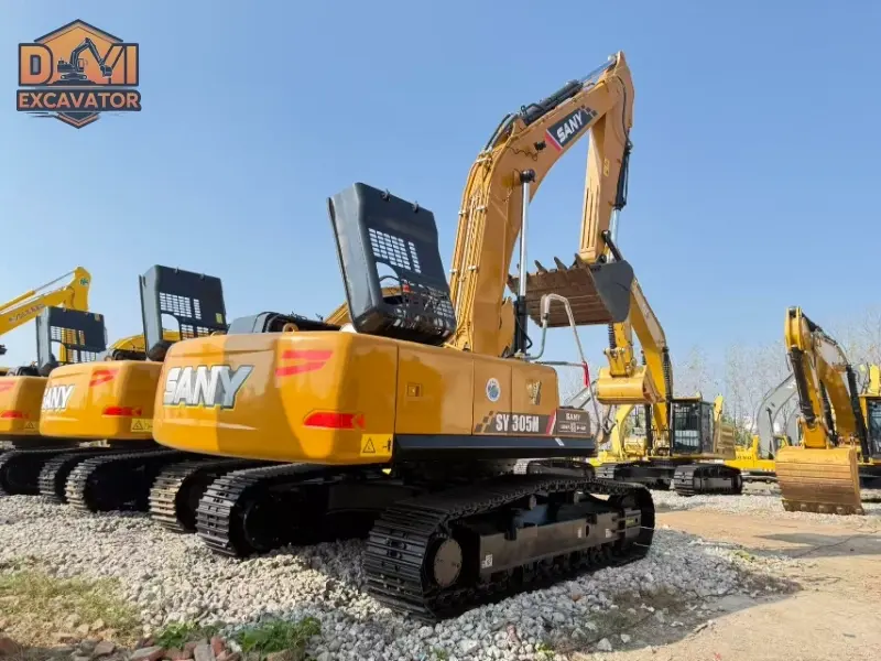 Powerful used Sany SY305H excavator durable large construction machinery