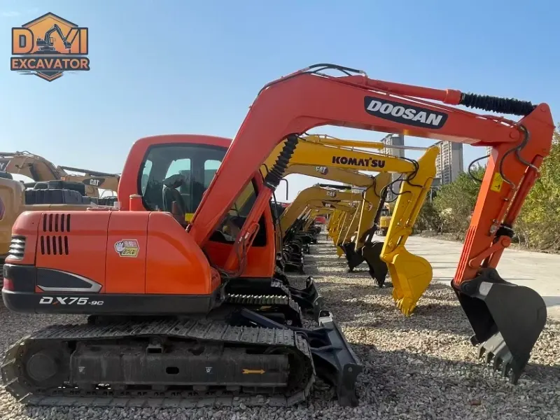 Second Hand Doosan DX75-9C Mini Digger High Cost Performance