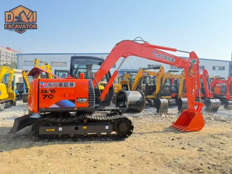Used Hitachi ZX70 Mini Excavator Good Condition Low Price